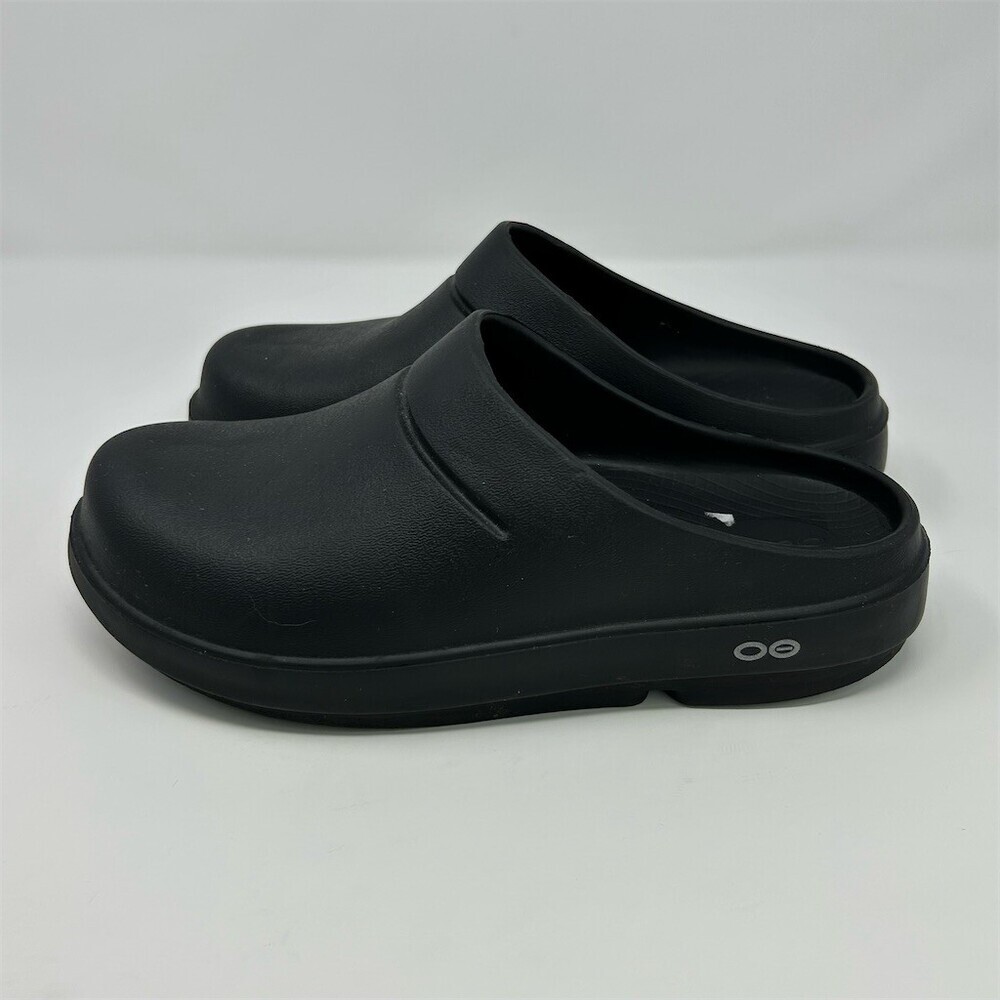 OOFOS OOcloog Recovery Clog Unisex Slip-On Comfort Shoes Black W8 M6 (EU 39) - Picture 6 of 10